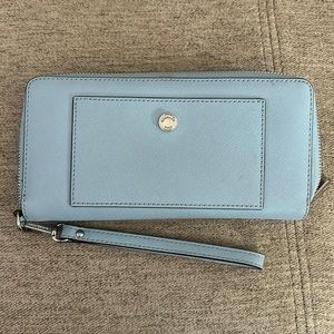Light blue MK wristlet